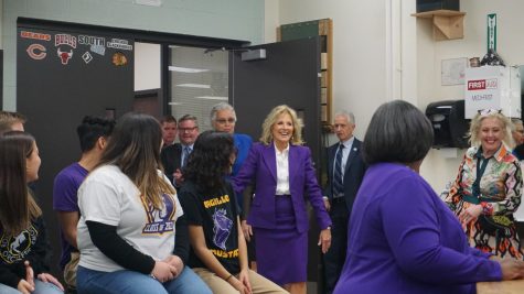 Dr. Jill Biden greets students, faculty, and guests to commence National Apprenticeship Week.