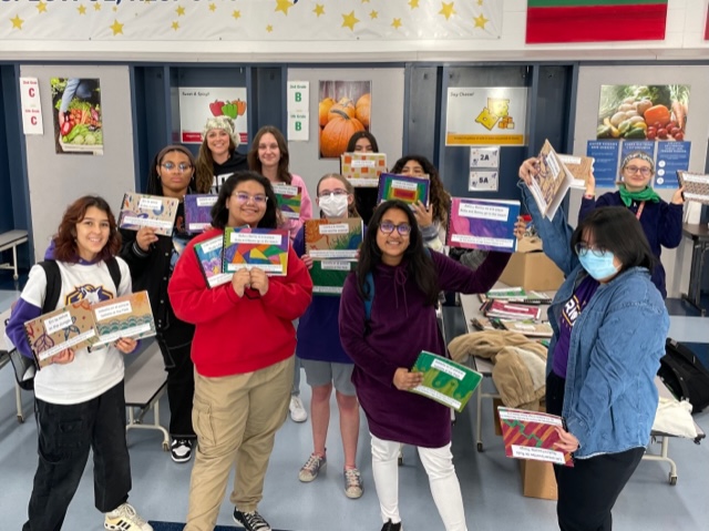 Bookbinders Club shows off their created books at John Jay Elementary