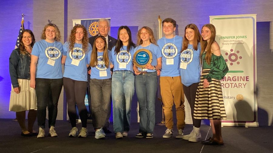 RMHS Interact receives the "Outstanding Interact Award" 