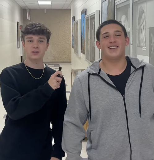 Charlie and Ty take the hallways at RMHS